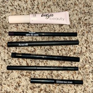 Various eyeliners And mascara